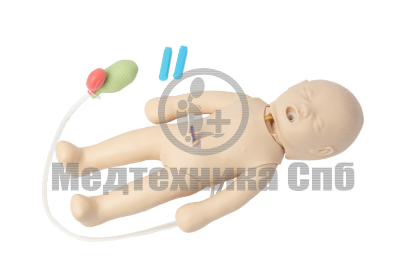 МАЛЫШ 2  Манекен-симулятор новорожденного для кабинета педиатра (СЛР, уход за пуповиной )