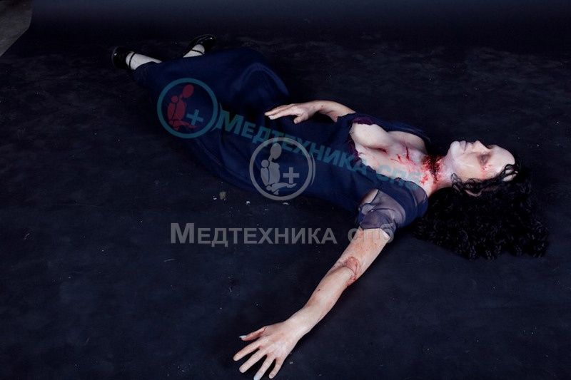 изображение: Фантом-манекен наполовину анатомический девушки- жертвы маньяка