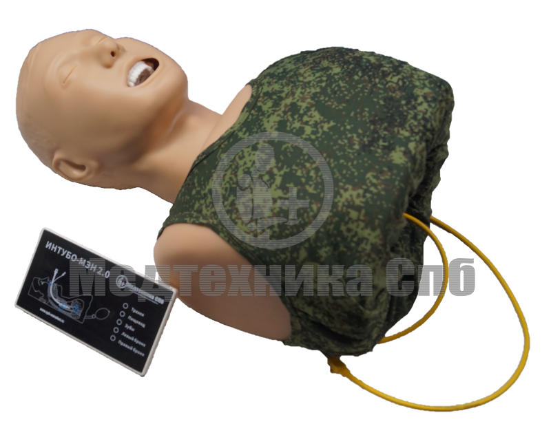изображение: ИНТУБО-МЭН 2.0 Манекен-симулятор для отработки навыков эндотрахеальной интубации  в тактической медицине (с контроллером)